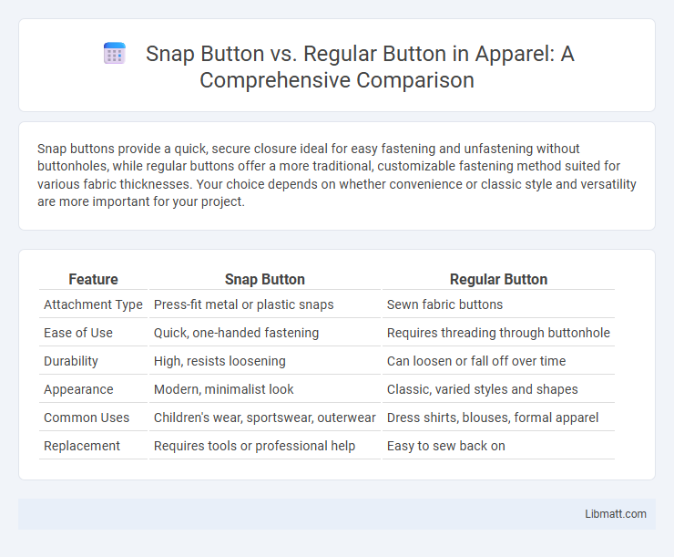 Snap Button vs. Regular Button in Apparel: A Comprehensive Comparison
