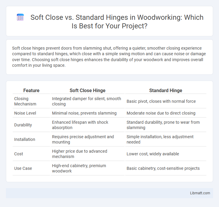 Soft Close vs. Standard Hinges in Woodworking: Which Is Best for Your Project?