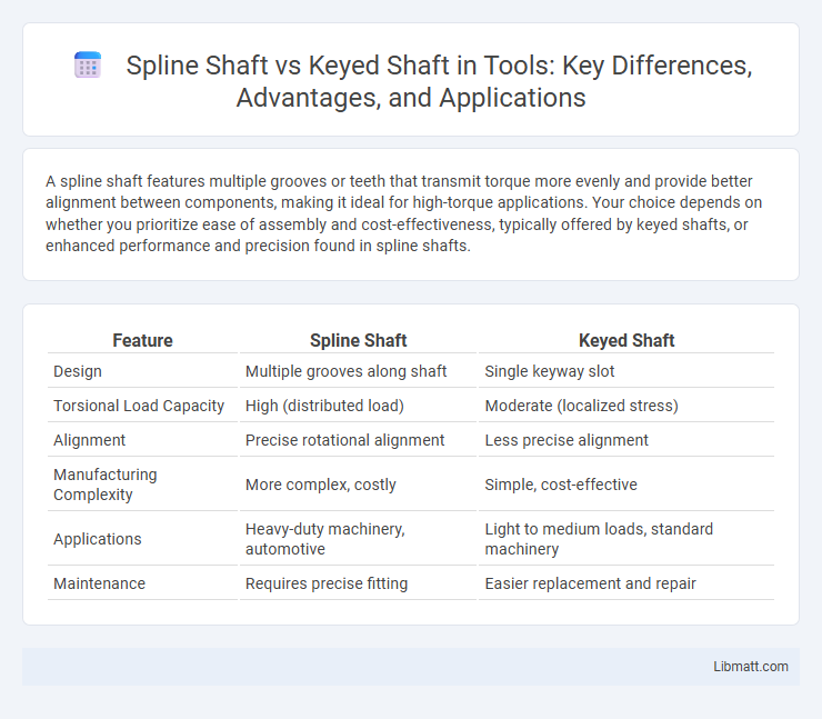 Spline Shaft vs Keyed Shaft in Tools: Key Differences, Advantages, and Applications