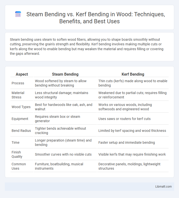 Steam Bending vs. Kerf Bending in Wood: Techniques, Benefits, and Best Uses