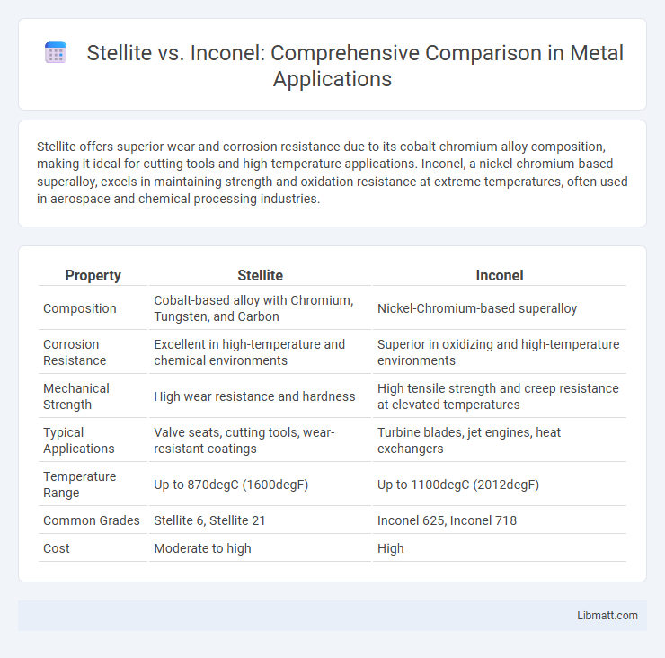 Stellite vs. Inconel: Comprehensive Comparison in Metal Applications