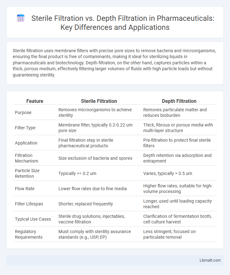 Sterile Filtration vs. Depth Filtration in Pharmaceuticals: Key Differences and Applications