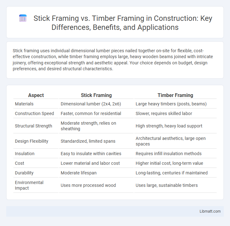 Stick Framing vs. Timber Framing in Construction: Key Differences, Benefits, and Applications