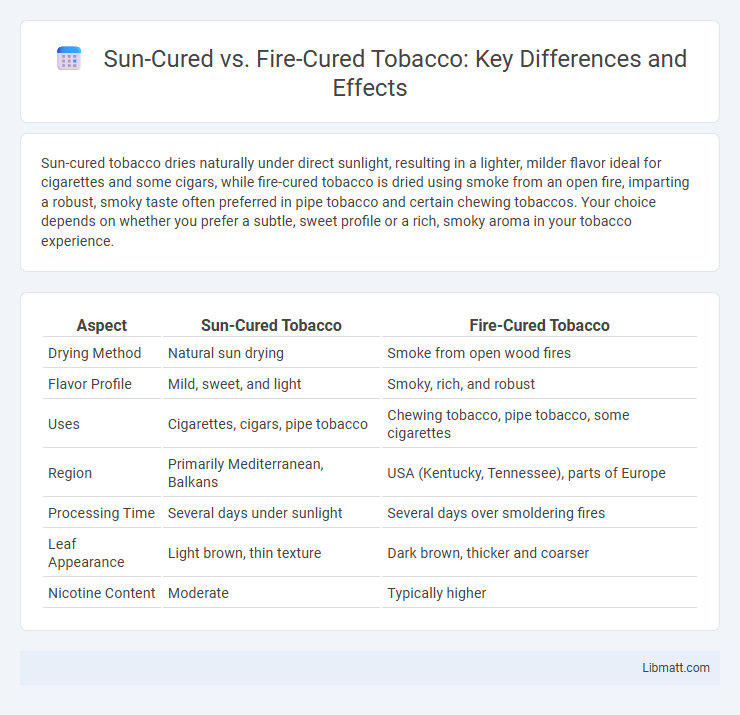 Sun-Cured vs. Fire-Cured Tobacco: Key Differences and Effects