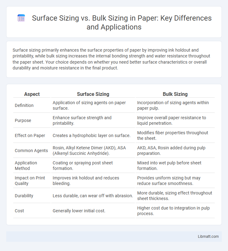 Surface Sizing vs. Bulk Sizing in Paper: Key Differences and Applications