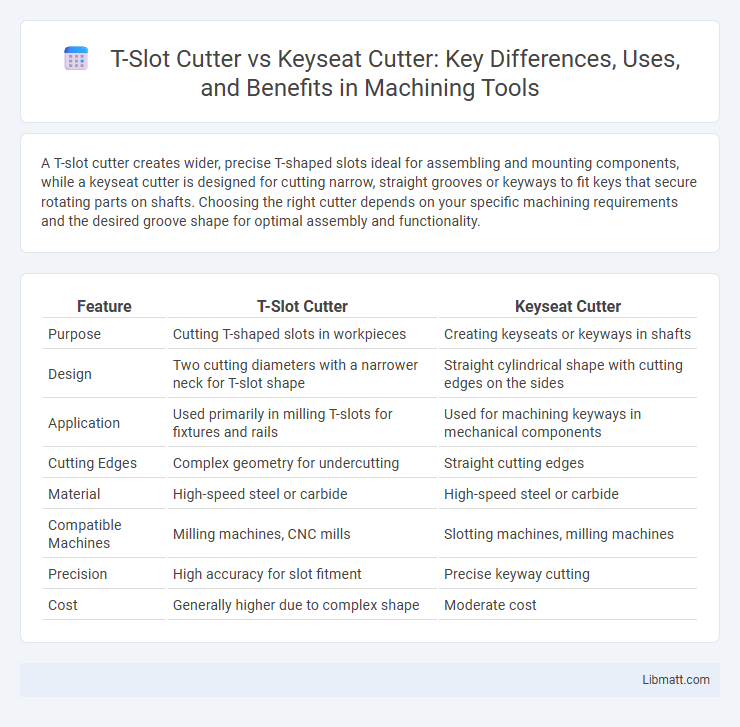 T-Slot Cutter vs Keyseat Cutter: Key Differences, Uses, and Benefits in Machining Tools