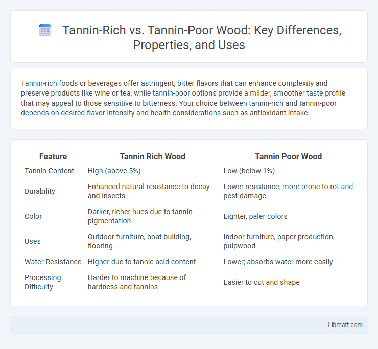 Tannin-Rich vs. Tannin-Poor Wood: Key Differences, Properties, and Uses