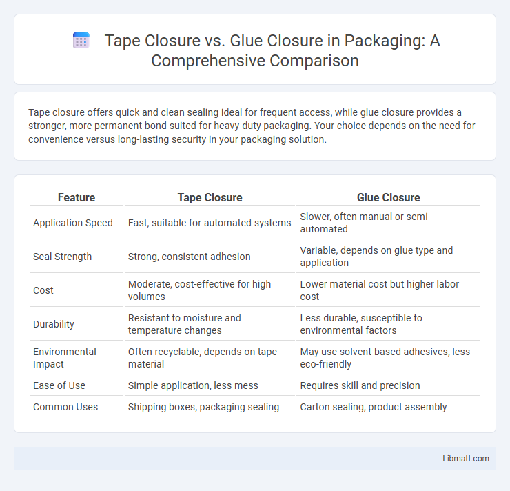 Tape Closure vs. Glue Closure in Packaging: A Comprehensive Comparison