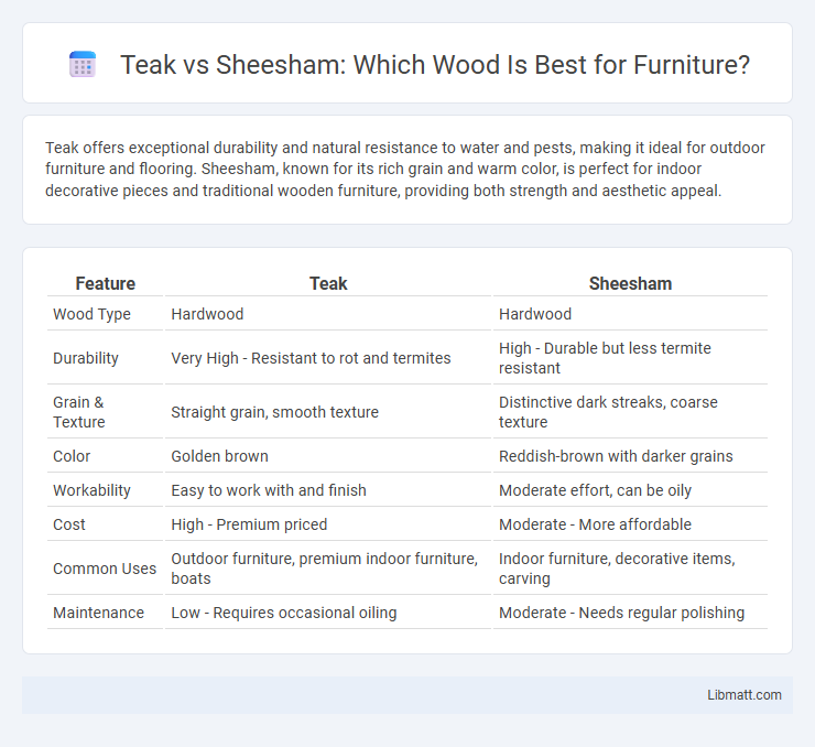 Teak vs Sheesham: Which Wood Is Best for Furniture?