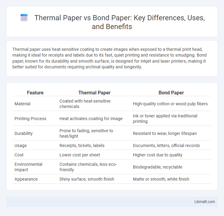 Thermal Paper vs Bond Paper: Key Differences, Uses, and Benefits