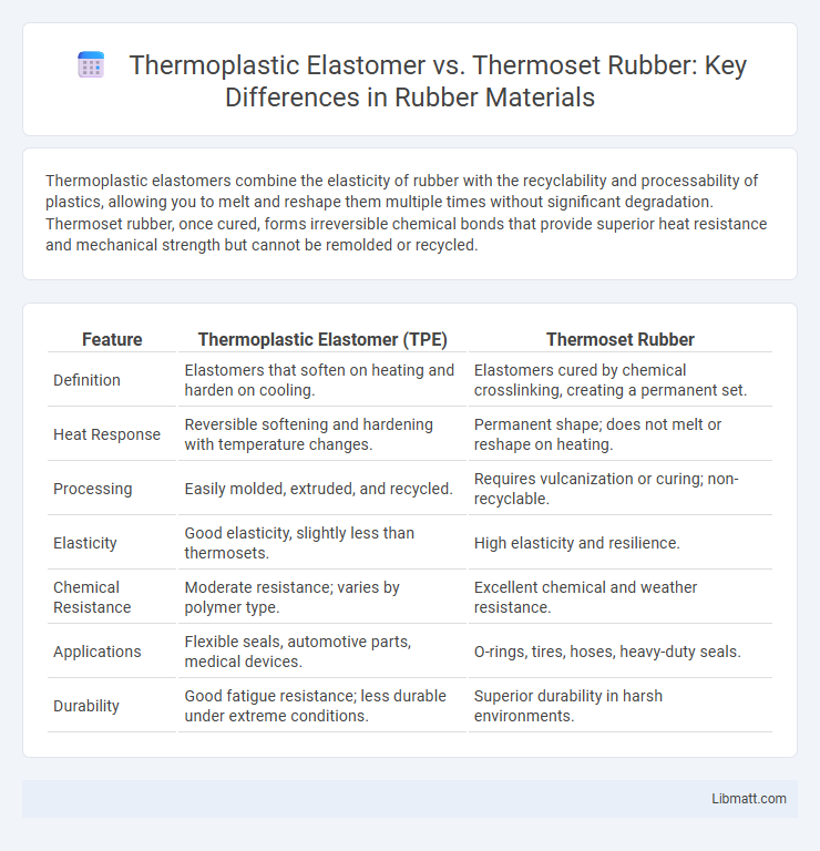 Thermoplastic Elastomer vs. Thermoset Rubber: Key Differences in Rubber Materials