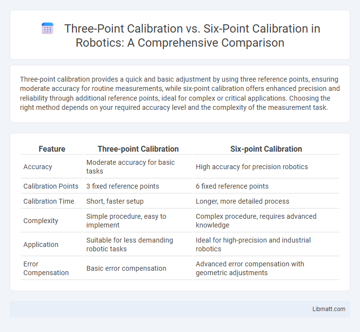 Three-Point Calibration vs. Six-Point Calibration in Robotics: A Comprehensive Comparison