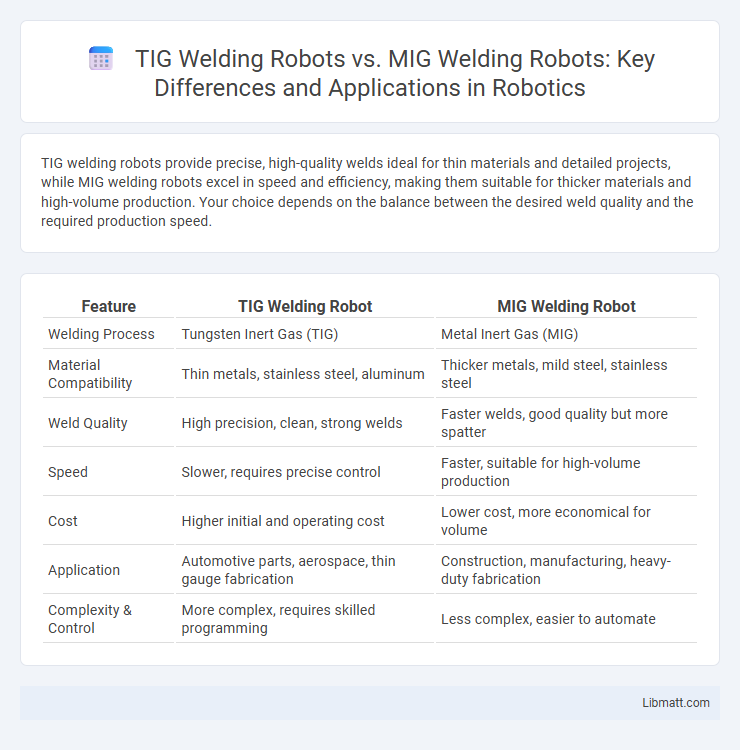 TIG Welding Robots vs. MIG Welding Robots: Key Differences and Applications in Robotics