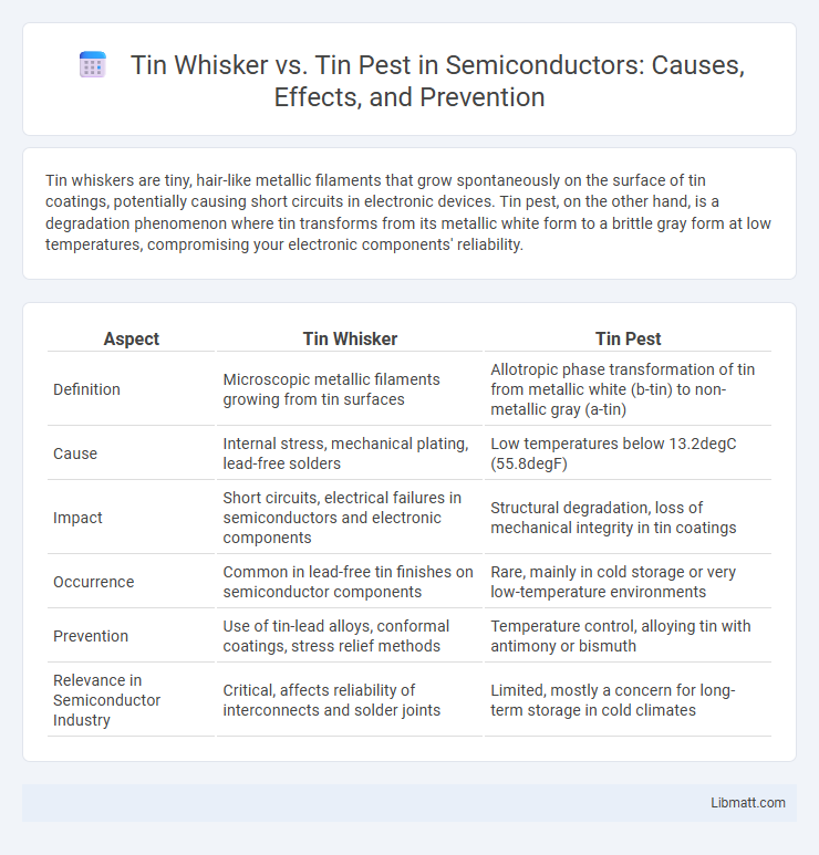 Tin Whisker vs. Tin Pest in Semiconductors: Causes, Effects, and Prevention