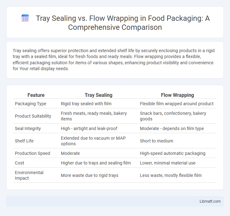 Tray Sealing vs. Flow Wrapping in Food Packaging: A Comprehensive Comparison
