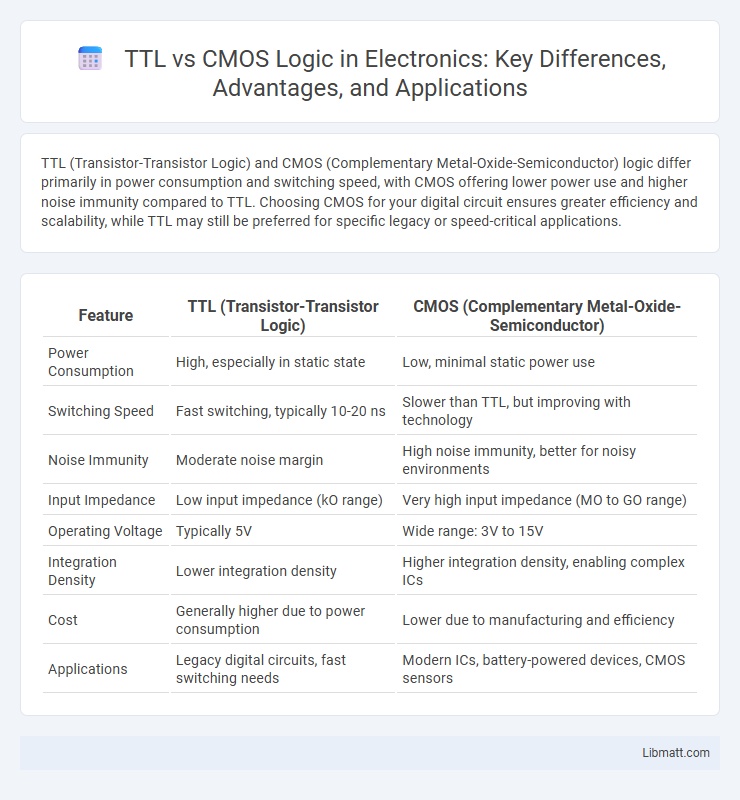 TTL vs CMOS Logic in Electronics: Key Differences, Advantages, and Applications