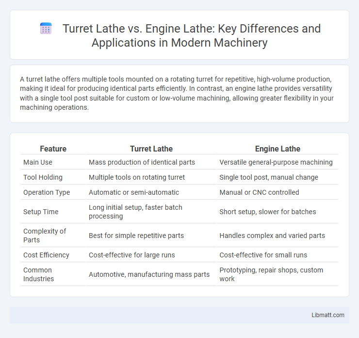 Turret Lathe vs. Engine Lathe: Key Differences and Applications in Modern Machinery