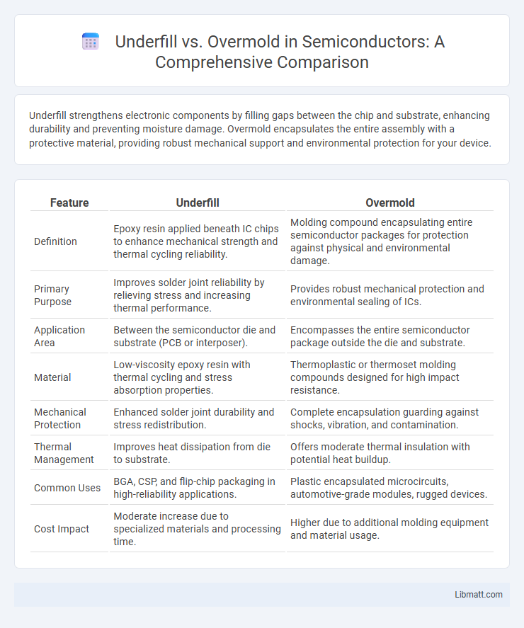 Underfill vs. Overmold in Semiconductors: A Comprehensive Comparison