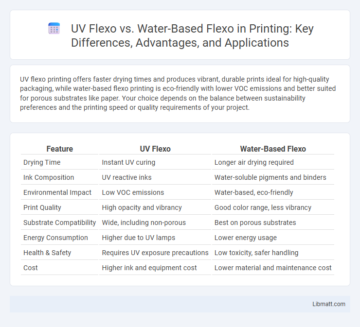 UV Flexo vs. Water-Based Flexo in Printing: Key Differences, Advantages, and Applications
