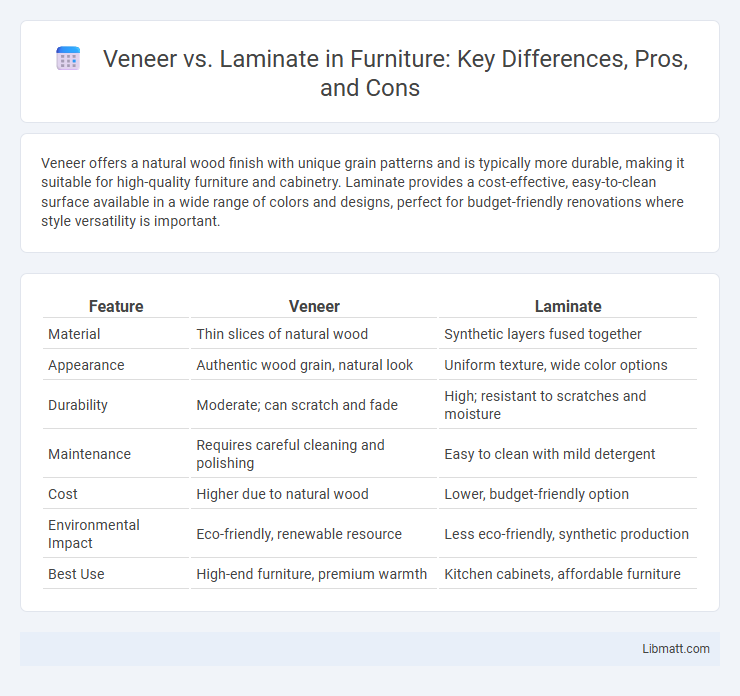 Veneer vs. Laminate in Furniture: Key Differences, Pros, and Cons