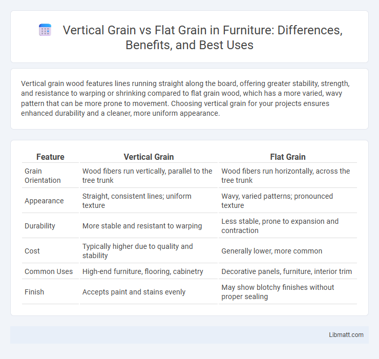 Vertical Grain vs Flat Grain in Furniture: Differences, Benefits, and Best Uses