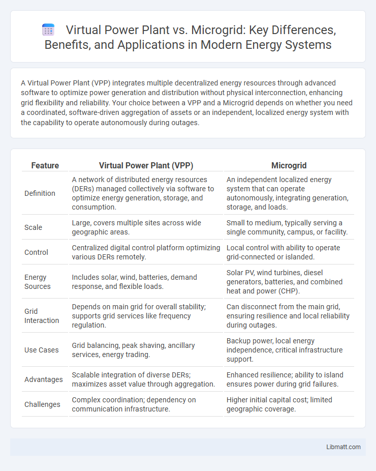 Virtual Power Plant vs. Microgrid: Key Differences, Benefits, and Applications in Modern Energy Systems