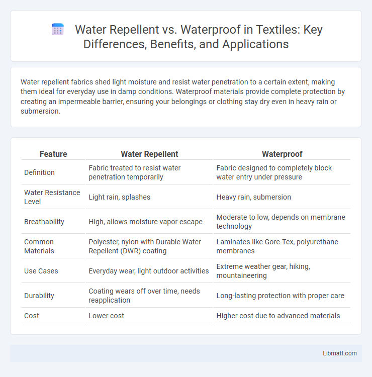 Water Repellent vs. Waterproof in Textiles: Key Differences, Benefits, and Applications