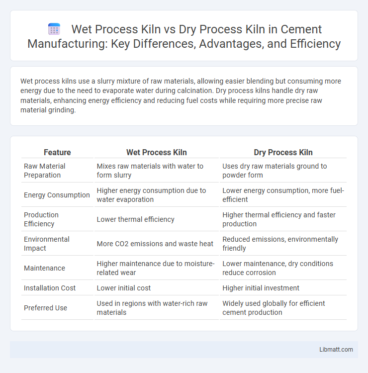 Wet Process Kiln vs Dry Process Kiln in Cement Manufacturing: Key Differences, Advantages, and Efficiency
