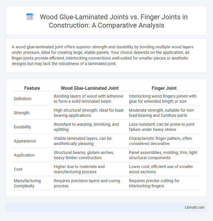 Wood Glue-Laminated Joints vs. Finger Joints in Construction: A Comparative Analysis