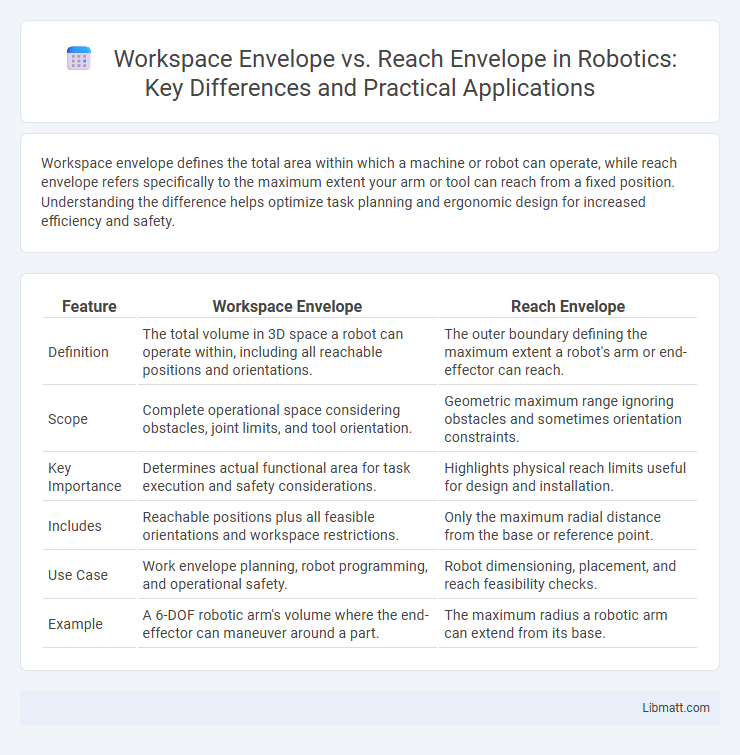 Workspace Envelope vs. Reach Envelope in Robotics: Key Differences and Practical Applications