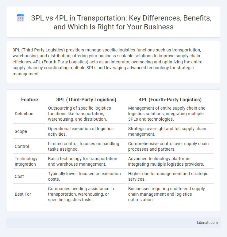 3PL vs 4PL in Transportation: Key Differences, Benefits, and Which Is Right for Your Business