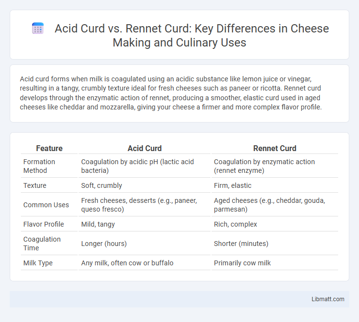 Acid Curd vs. Rennet Curd: Key Differences in Cheese Making and Culinary Uses