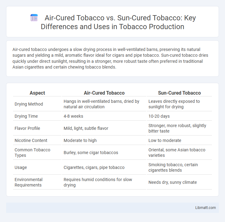 Air-Cured Tobacco vs. Sun-Cured Tobacco: Key Differences and Uses in Tobacco Production