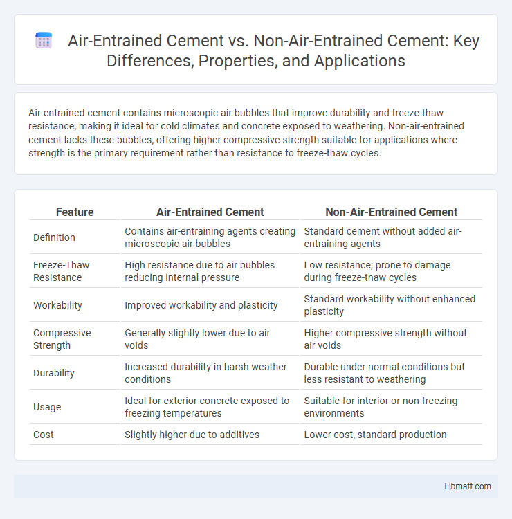Air-Entrained Cement vs. Non-Air-Entrained Cement: Key Differences, Properties, and Applications