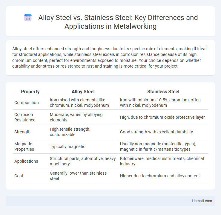 Alloy Steel vs. Stainless Steel: Key Differences and Applications in Metalworking