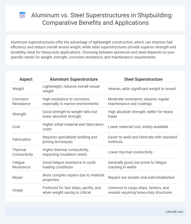 Aluminum vs. Steel Superstructures in Shipbuilding: Comparative Benefits and Applications