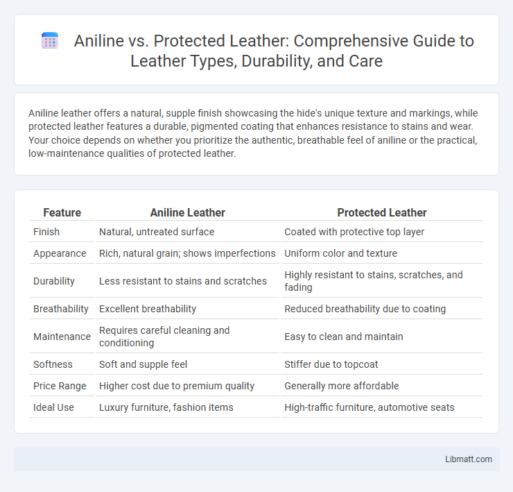 Aniline vs. Protected Leather: Comprehensive Guide to Leather Types, Durability, and Care