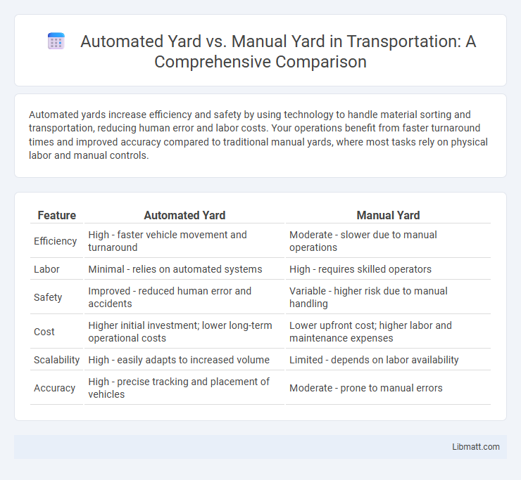 Automated Yard vs. Manual Yard in Transportation: A Comprehensive Comparison