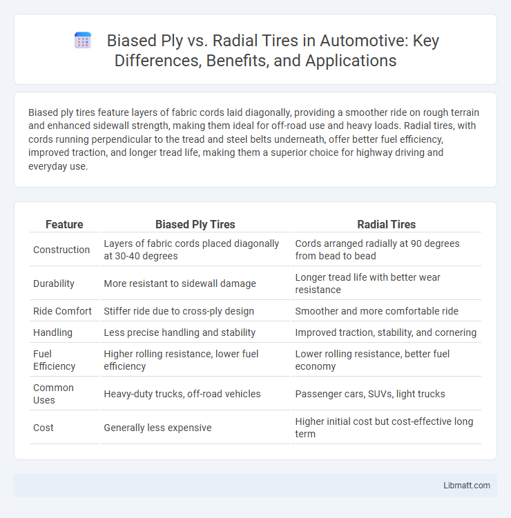 Biased Ply vs. Radial Tires in Automotive: Key Differences, Benefits, and Applications