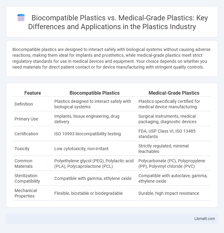 Biocompatible Plastics vs. Medical-Grade Plastics: Key Differences and Applications in the Plastics Industry