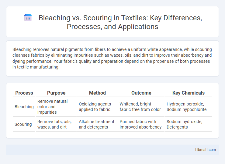 Bleaching vs. Scouring in Textiles: Key Differences, Processes, and Applications