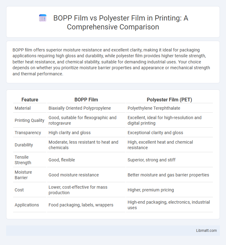 BOPP Film vs Polyester Film in Printing: A Comprehensive Comparison