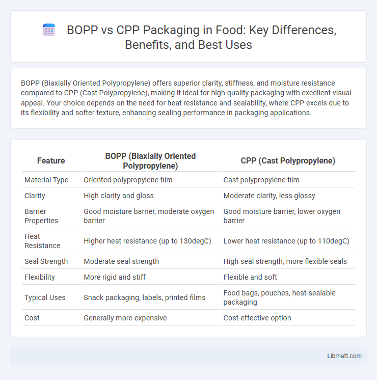 BOPP vs CPP Packaging in Food: Key Differences, Benefits, and Best Uses