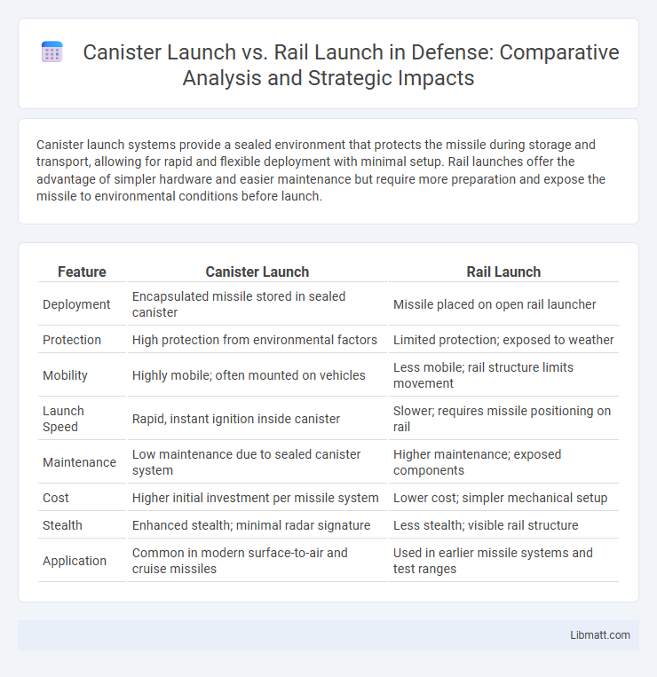 Canister Launch vs. Rail Launch in Defense: Comparative Analysis and Strategic Impacts