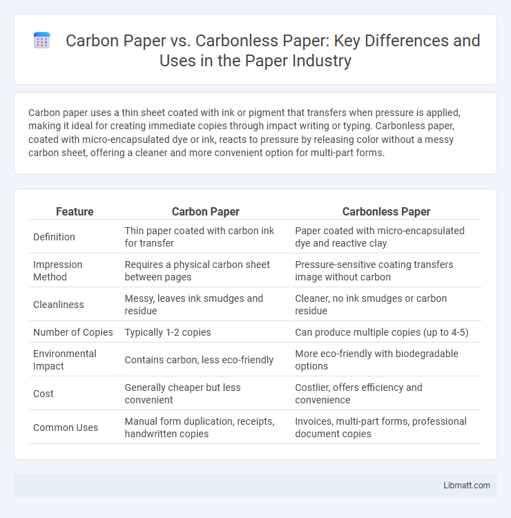 Carbon Paper vs. Carbonless Paper: Key Differences and Uses in the Paper Industry