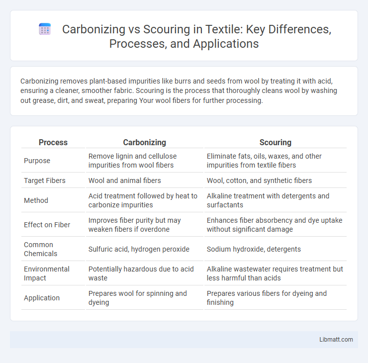 Carbonizing vs Scouring in Textile: Key Differences, Processes, and Applications