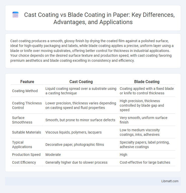 Cast Coating vs Blade Coating in Paper: Key Differences, Advantages, and Applications
