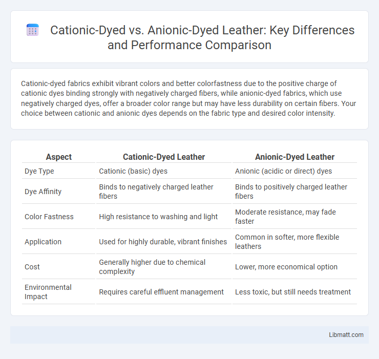 Cationic-Dyed vs. Anionic-Dyed Leather: Key Differences and Performance Comparison