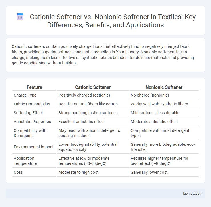 Cationic Softener vs. Nonionic Softener in Textiles: Key Differences, Benefits, and Applications