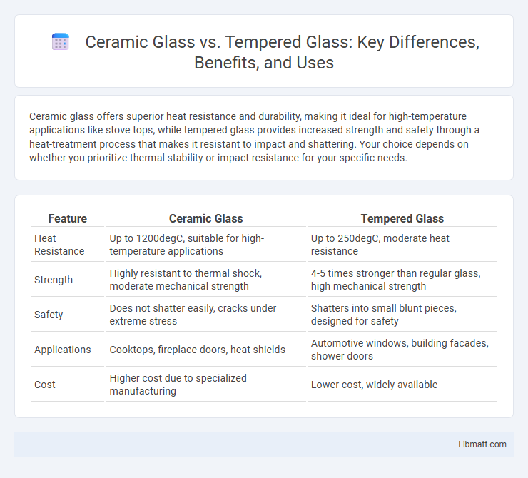 Ceramic Glass vs. Tempered Glass: Key Differences, Benefits, and Uses